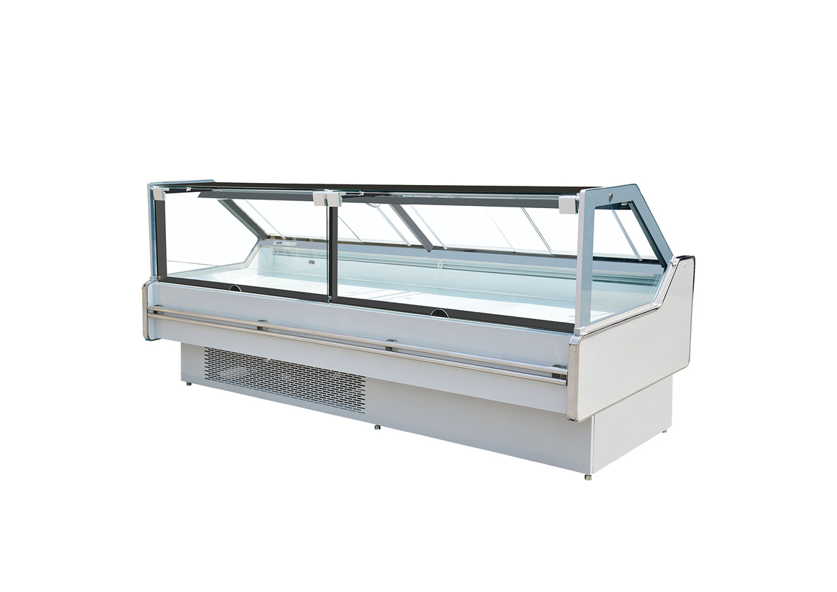 Right-angle deli display case-Remote & Plug - In